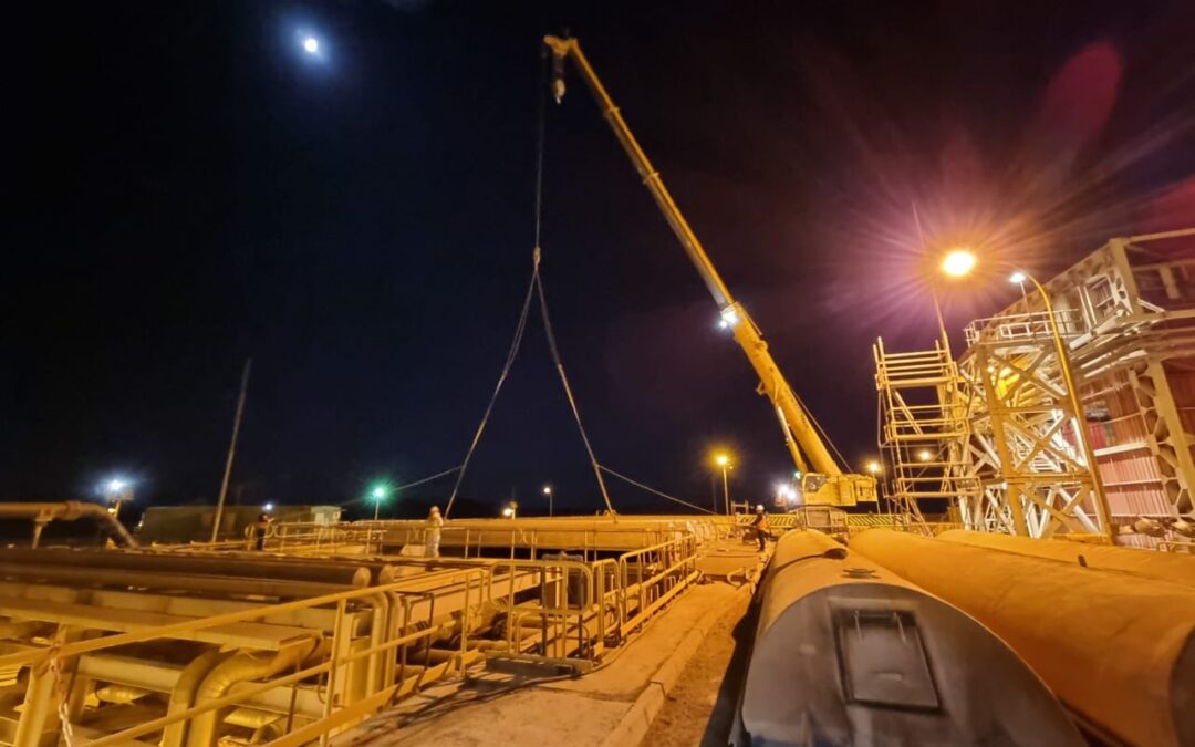 Las claves del trabajo colaborativo en la reparación del estanque TK-150-C003