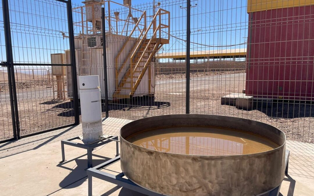 Primer evaporímetro permitirá una mejor gestión del recurso hídrico en faena