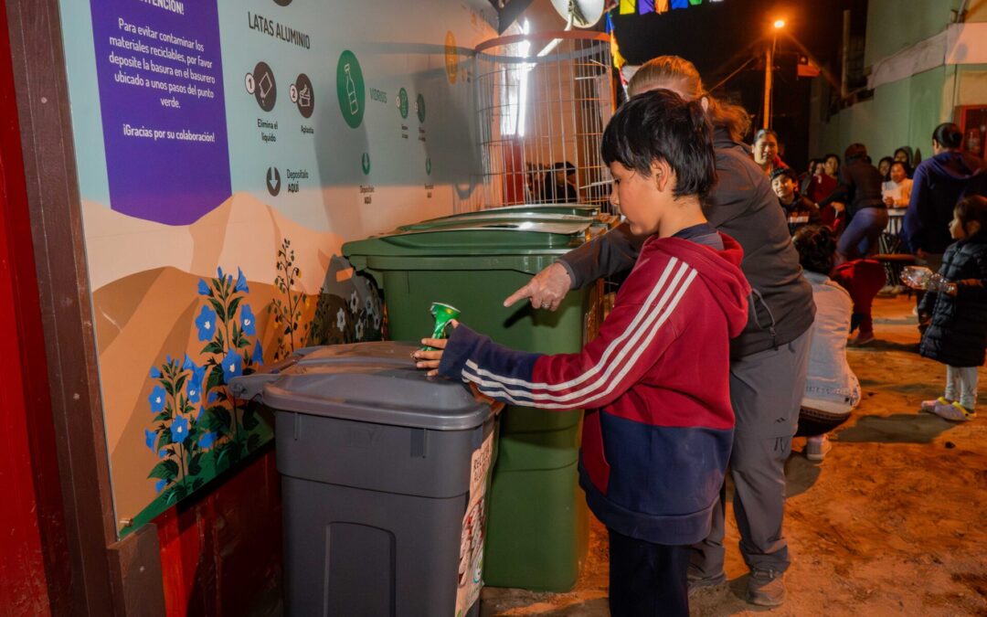 El Grupo Minero inauguró dos puntos verdes de reciclaje en Barrios Transitorios