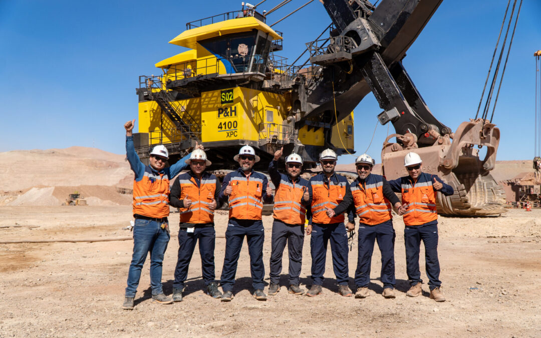 Antucoya hace historia con el overhaul de la pala eléctrica 2