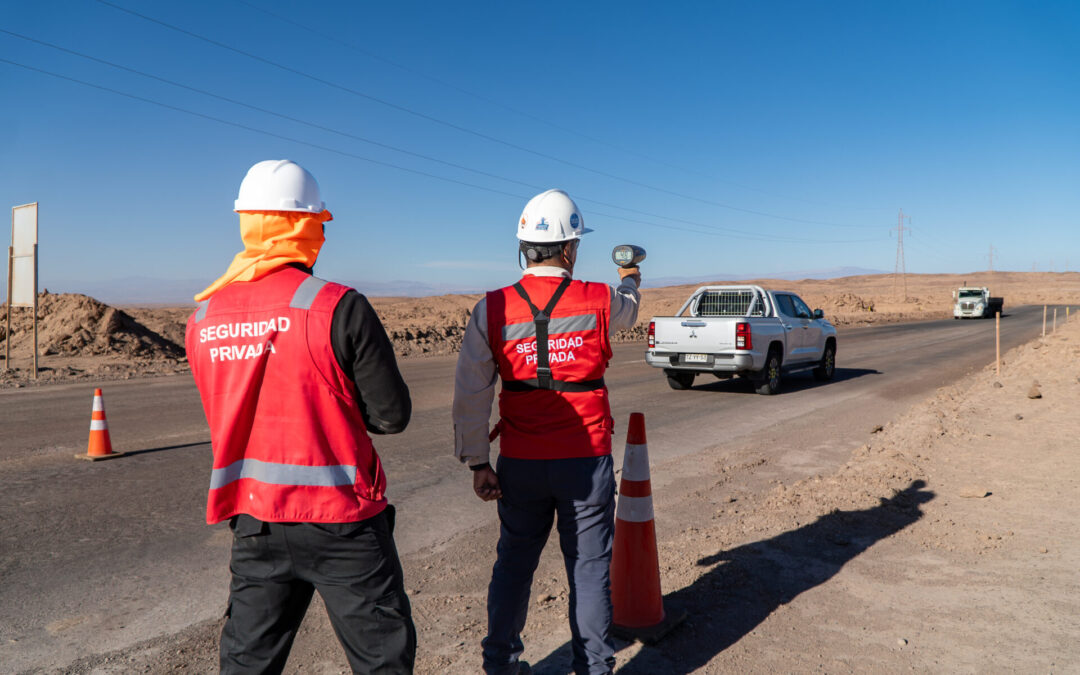 Control con radar previene excesos de velocidad en la ruta de acceso a faena
