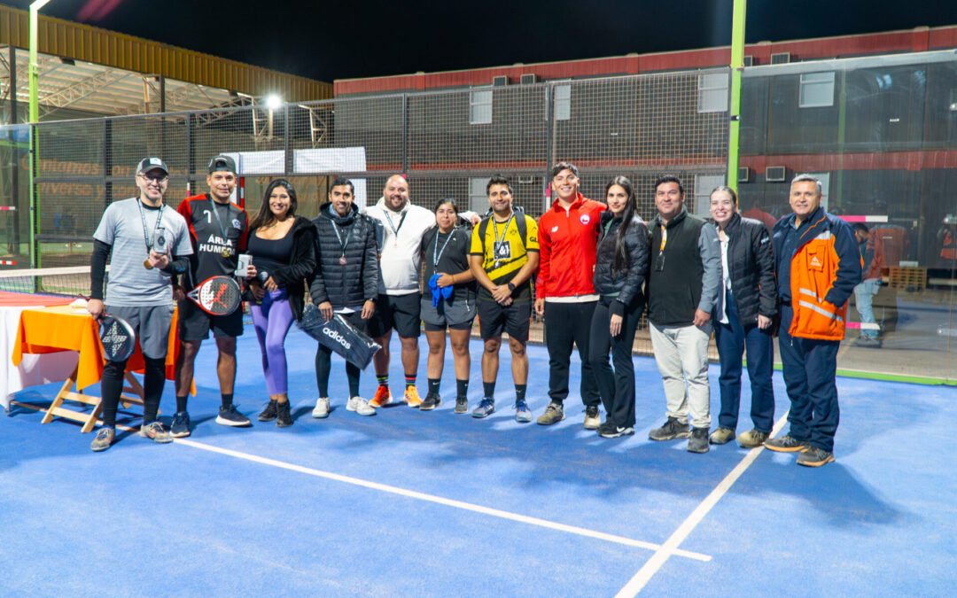 Torneo de pádel contó con la participación de destacado deportista local 